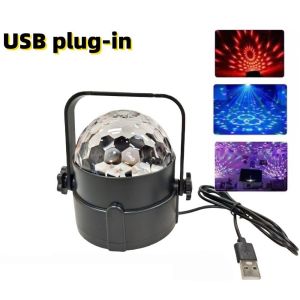 ZHITTY Colorful Lights LED Stage Disco Light RGB Creative Rotating DJ Ball Wedding Decor Mini Show Lamp Club Party