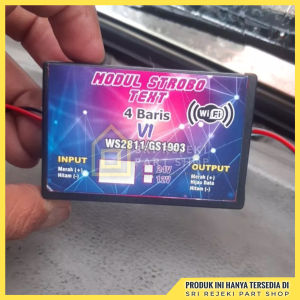 Modul Lampu Strobo Runing Text 4 Baris Modul Strobo Bus Truk 24IC 28IC 36IC 40IC