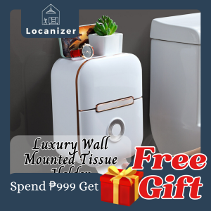 Luxury Wall Mounted  Tissue Holder Light Double Layer Bathroom Paper Towel Storage Rack Toilet Accessories Organizers