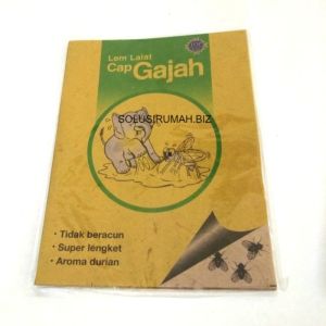 PERLEMBAR Lem Lalat Fly Catcher Cap Gajah Ampuh 100% ORIGINAL BUKAN 1 PAK ISI 3 LEMBAR PER 1 LEMBAR