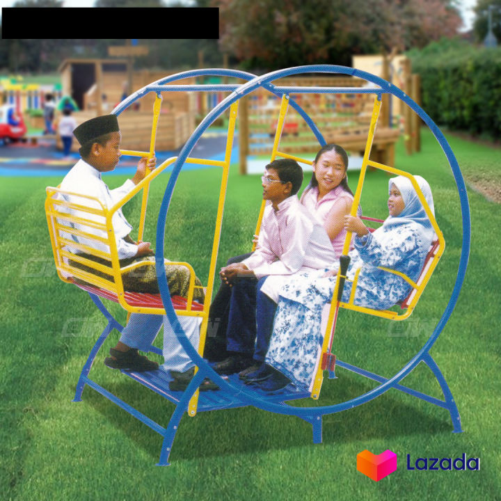 Round Shape Metal Solid Garden Swing/Metal Swing/Children