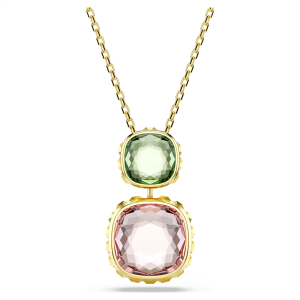 Swarovski Chroma colored crystal pendant 925 silver necklace elegant and sophisticated birthday gift for women gift box set XL-822550890