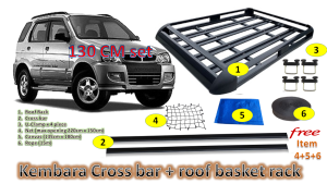 Kembara Cross bar roof rack basket rack 1.3m 1.6m