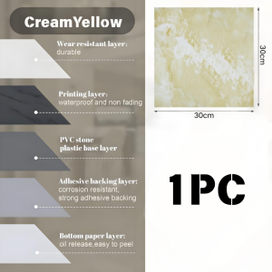 30*30cm Marble Vinyl Tiles Self Adhesive Waterproof PVC Floor Sticker Home Office Floor Stickers