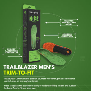 SUPERFEET TRAILBLAZER COMFORT MEN INSOLES (TRIM-TO-FIT)