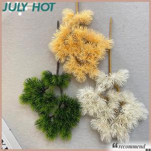 [JULYHOT] พลาสติกเทียมสน Cypress พืชบอนไซ Desktop Garden สาขาต้นไม้พลาสติก