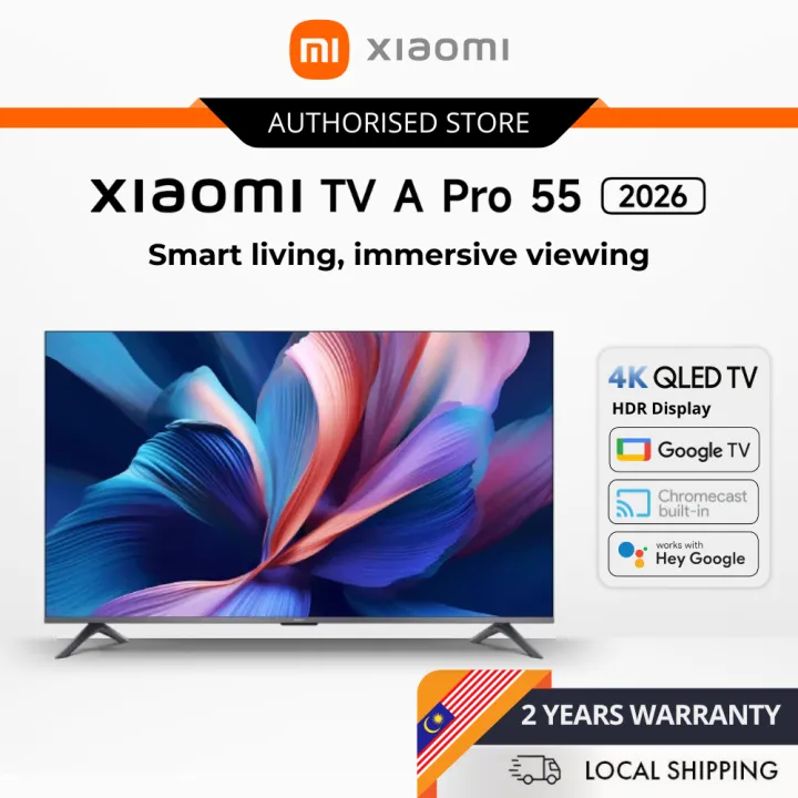 Xiaomi TV A Pro 55 2026 - 4K QLED Quantum Display | High Refresh rate
