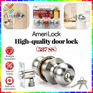 AmeriLock 587/588/101 Door Knob Lock Stainless Spherical Door Lock
