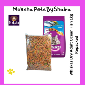 Whiskas Dry Adult Ocean Fish Tuna 1kg REPACKED