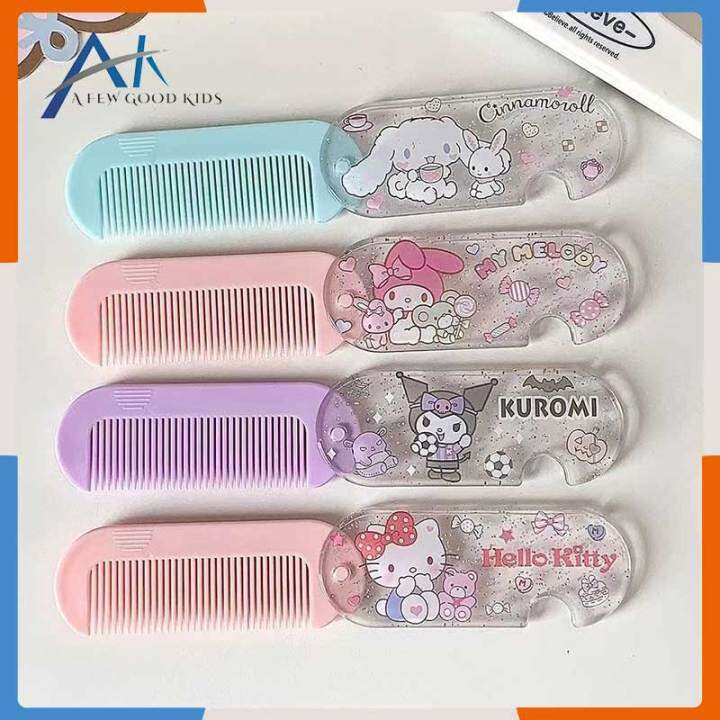 AFGK Original Sanrio Cartoon Folding Hairbrush Kuromi Cinnamoroll My ...