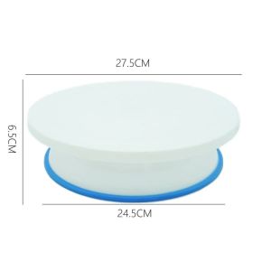okek Plastic Cake Turntable Rotating DIY Birthday Cake Baking Tool