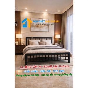 [FURNI HOME] IN ZALO N Giường sắt mỹ nghệ ĐẠI THÀNH 1M4X2M