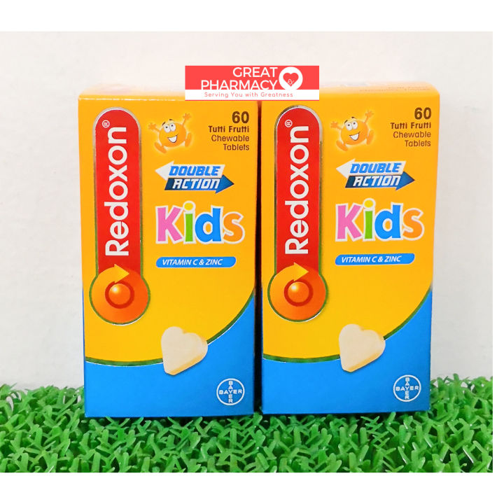 Redoxon Double Action Kids Chewable Tablets 60s x 2 (Exp : Year 2024 ...