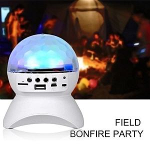 ไฟปาร์ตี้ มีแบตในตัว ไฟดิสโก้ ตามจังหวะ ลำโพงบลูทูธ เสียงดี ไฟหมุด ไฟดิสโก้เทค ไฟคาราโอเกะ เสียบแฟลชไดรฟ์ได้ เล่นเพลงได้ MP3 LED ball ของแท้