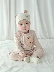 Baby clothes for spring and autumn pure cotton a Newborn-style clothing baby romper for all seasons pajamas home wear childrens clothing