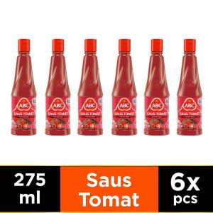 ABC Saus Tomat 275 ml - Multipack 6 pcs Halal