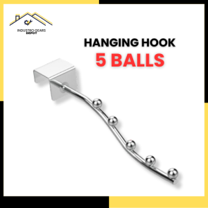 IGD || Hooks Organizer Wave for Wire Mesh/ Grid Panel Display Hook | sold per piece ( 5 balls/ 7 balls)