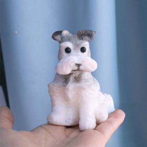 BANDA Cartoon Schnauzer Doll Squeeze Toy Animal Slow Rebound Simulation Dog Squeeze Toys Funny Soft Dog Fidget Toy Sensory Toys