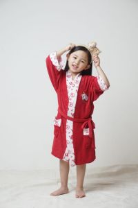 Handuk kimono Anak size M / 4-5 Tahun / Handuk Kimono Anak Perempuan / Handuk Baju Anak / Jubah Mandi Anak / Baju Handuk Mandi / Karakter / Murah / Millionshop