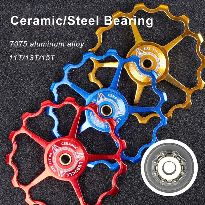 LEBYCLE MTB Road Bike Ceramic Pulley Aluminum Alloy Rear Derailleur  9T/11T/13T/15T Guide Cycling Bearing Wheel for 4/5/6mm roller screw  Lazada PH