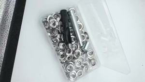 100 Inner Diameter of the Sleeve 1.2 Centimeter Air Eye with Installation Tool   Grommet Eyelet   Tent Buckle Waterproof Cloth Buckle for Cross-Border