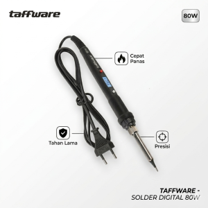 Solder Listrik Digital Cepat Panas 80 Watt Suhu Bisa Diatur -Black 908s
