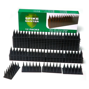 Bird Control Spikes for Garden Fence Spikes 12PCS Anti-Bird Spikes Durable Plastic Bird Proofing Deterrent Roof Spikes