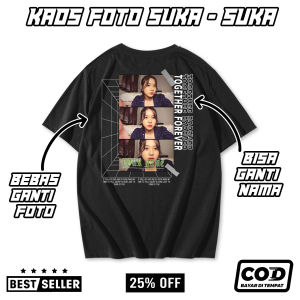 KAOS CUSTOM AESTHETIC 6 - BEBAS REQUEST PAKAI FOTO DAN NAMA SENDIRI - KAOS BUCIN STREETWEAR - KAOS VIRAL PRIA WANITA BAYAR DI TEMPAT (COD)