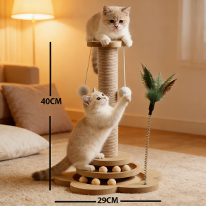 Lovinland Cat Tree Condo Multi-Level Cat Climbing Cat Tower Large Cat Apartment Cat House Cat Villa Cat Tree With Hammock Scratch Post Space Capsule