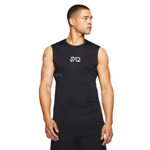 Baju Baselayer Manset Tanpa Lengan Singlet Lekbong Hitam Manset Olahraga