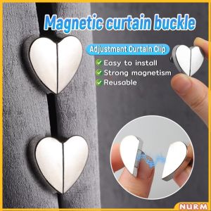 1Set Curtain Magnetic Button Prevent Light Leakage Detachable Window Curtain Close Clip Nurm
