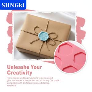 SHNGki Tái Sử Dụng Silicone Pad Cho 25Mm Sáp Con Dấu Tem Đúc Chính Xác Niêm Phong Sáp Hình Dạng Công Cụ Cho Tự Làm Phong Bì Lời Mời