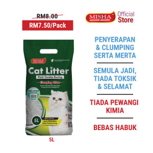 MISHA Clumping Cat Litter 5L x 1 Pack