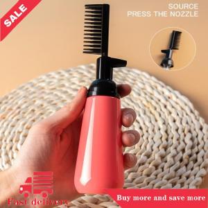 [COD] Hair Colouring Comb Empty Hair Dye Bottle with Applicator Brush Dispensing Salon