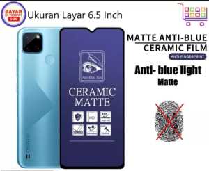 tg anti blue light realme c21 anti sinar radiasi tempered glass pelindung layar anti gores full screen