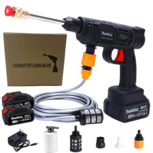 Cordless Portable High Pressure Washer 2 batteries  types of water output Wireless Car Washer Cordless Water Portable Car Washer High Foam Sprayer Pressure Washers Jet Gun Machine Cleaner Tools