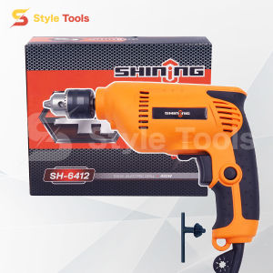 SHINING สว่าน สว่านไฟฟ้า 3/8 นื้ว 10มม 3หุน 450วัตต์ รุ่น 6412 ของแท้100% งานยิงสกรู ยิงฝ้า แผ่นหลังคา