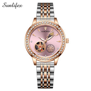 Sunlifex Jam Tangan Wanita Luminous E055 Korea Fashion Tali Paduan Jam Tangan Cewek