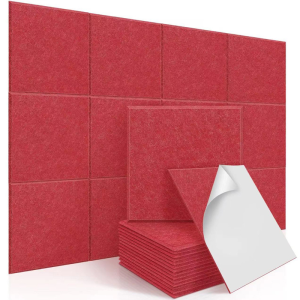 แผ่นเก็บเสียงห้อง30x30x0.9cm(5 แผ่น/แพ๊ค)โฟมซับเสียง มีกาวในตัว สําหรับติดตกแต่งผนังบ้าน แผงซีลประตูแผ่นฉนวนกันเสียงรบกวนมีกาวในตัว3Dของตกแต่งผนัง