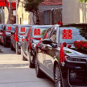Wedding Car Decorations Glass Stickers with Auspicious Characters Electrostatic Sticker Specifically Designed for Wedding Processions 10 Pack. - Reliable Utility | Barangan Berkualit...