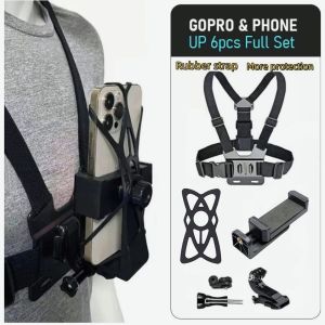 Tri-Town Mobile Phone Chest Strap Mount GoPro Chest Harness Holder for VLOG/POV Chest Mount for cellphone