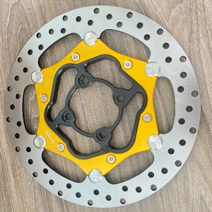 Đĩa trước Over size 265mm lòng đen nút inoxx 304 siêu sáng 4 lỗ thông dụng cho các dòng xe