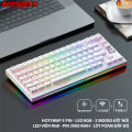 Phím Cơ Không Dây WEIKAV F75 PRO RGB, LED Viền RGB, 3 Modes, Con Lăn, Hotswap 5 chân.. 