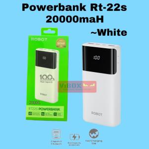 ROBOT Smart Powerbank Fast Charging 20000mAh RT22S 15W 3 Port Output LED Original - Garansi 1 Tahun