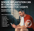 Aidex năng động máu glucometer cgm cảm biến mặc liên tục đường huyết hệ thống giám sát thời gian thực đường huyết màn hình. 