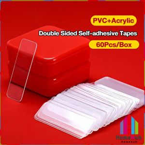 Homehub Transparent Removable Double Sided Self-adhesive Tapes For Balloons 60Pcs/Box Multifunctional Waterproof No Residue Washable Tapes