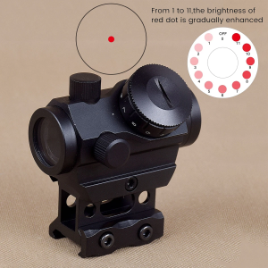 【Shipping From Philippines/COD】100% Original Tactical Red Dot Sight 1x20mm Reflex Sight Waterproof & Shockproof & Fog-Proof Red Dot Scope with 1 inch Riser Mount for 20mm Mount