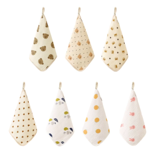 Bé khăn lau vải bông 4-Lớp Cotton Tự Nhiên Sơ Sinh Mặt Khăn khăn lau trẻ em Mềm Mại & Thấm Cho Trẻ Sơ Sinh Trẻ Sơ Sinh