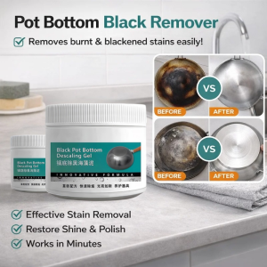 Pot Descaling Cleaner Pot Bottom Black Remover Multi-purpose Heavy Duty Cleaner Gel Stainless Steel Cookware Stain Remover