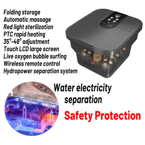 [SG Local Stock]Folding Foot Bath Bucket Automatic Intelligent Heating Foot Spa Bucket Foot Massage Soaking Bucket/泡腳桶